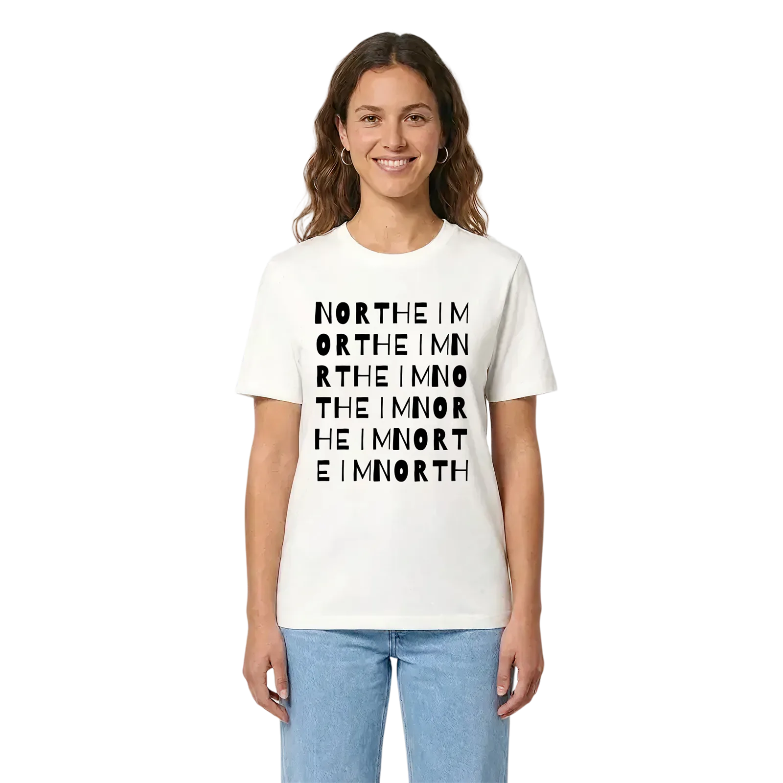 Northeim ordlek t-shirt – White, i miljö