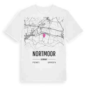 Nortmoor karta t-shirt – ekologisk bomull t-shirt från Pinshirt