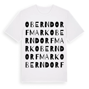 Oberndorfmark ordlek t-shirt – ekologisk bomull t-shirt från Pinshirt