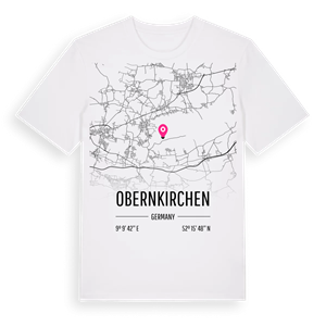 Obernkirchen karta t-shirt – ekologisk bomull t-shirt från Pinshirt