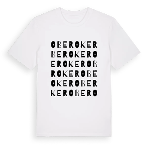 Oberoker ordlek t-shirt – ekologisk bomull t-shirt från Pinshirt