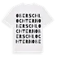 Oberschlochtern ordlek t-shirt