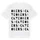 Obersickte ordlek t-shirt