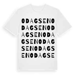 Odagsen ordlek t-shirt – ekologisk bomull t-shirt från Pinshirt