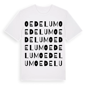 Oedelum ordlek t-shirt – ekologisk bomull t-shirt från Pinshirt