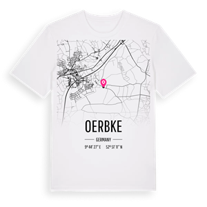 Oerbke karta t-shirt – ekologisk bomull t-shirt från Pinshirt