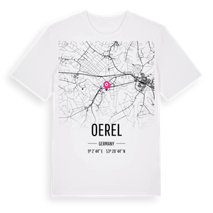 Oerel karta t-shirt – ekologisk bomull t-shirt från Pinshirt