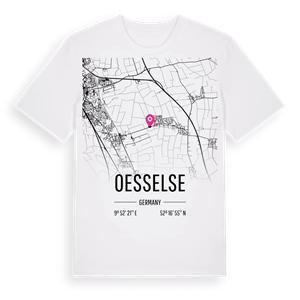 Oesselse karta t-shirt – ekologisk bomull t-shirt från Pinshirt