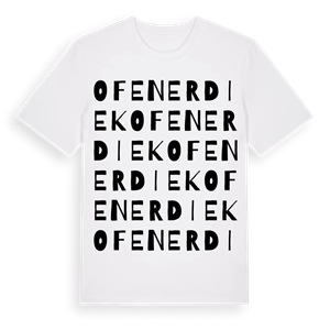 Ofenerdiek ordlek t-shirt – ekologisk bomull t-shirt från Pinshirt