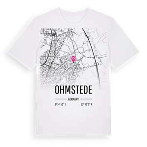 Ohmstede karta t-shirt – ekologisk bomull t-shirt från Pinshirt