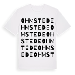 Ohmstede ordlek t-shirt – ekologisk bomull t-shirt från Pinshirt