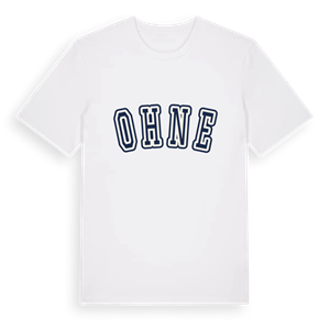 Ohne college t-shirt – ekologisk bomull t-shirt från Pinshirt
