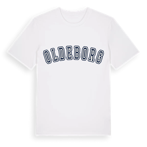 Oldeborg college t-shirt – ekologisk bomull t-shirt från Pinshirt