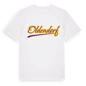Oldendorf baseball t-shirt – ekologisk bomull t-shirt från Pinshirt