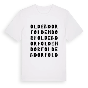 Oldendorf ordlek t-shirt – ekologisk bomull t-shirt från Pinshirt