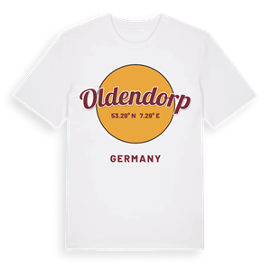 Oldendorp cirkel t-shirt – ekologisk bomull t-shirt från Pinshirt