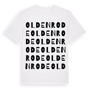 Oldenrode ordlek t-shirt – ekologisk bomull t-shirt från Pinshirt