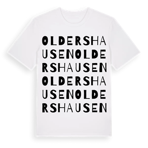 Oldershausen ordlek t-shirt – ekologisk bomull t-shirt från Pinshirt