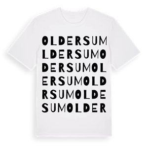 Oldersum ordlek t-shirt – ekologisk bomull t-shirt från Pinshirt