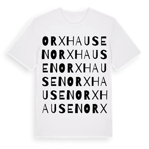 Orxhausen ordlek t-shirt – ekologisk bomull t-shirt från Pinshirt