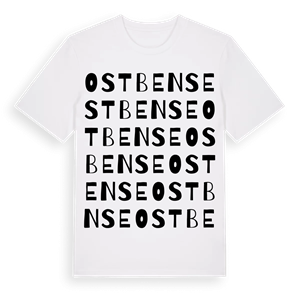 Ostbense ordlek t-shirt – ekologisk bomull t-shirt från Pinshirt