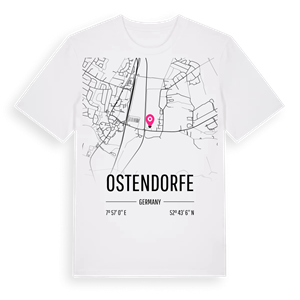 Ostendorfe karta t-shirt – ekologisk bomull t-shirt från Pinshirt