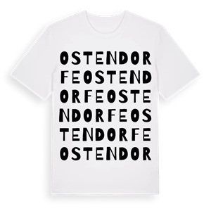 Ostendorfe ordlek t-shirt – ekologisk bomull t-shirt från Pinshirt