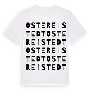 Ostereistedt ordlek t-shirt – ekologisk bomull t-shirt från Pinshirt