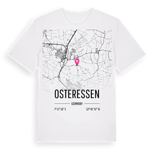 Osteressen karta t-shirt – ekologisk bomull t-shirt från Pinshirt