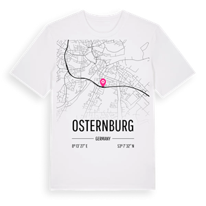 Osternburg karta t-shirt – ekologisk bomull t-shirt från Pinshirt