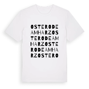 Osterode am Harz ordlek t-shirt – ekologisk bomull t-shirt från Pinshirt