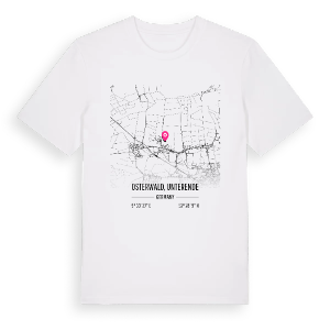 Osterwald, Unterende karta t-shirt – ekologisk bomull t-shirt från Pinshirt