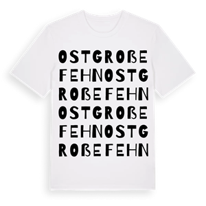 Ostgroßefehn ordlek t-shirt – ekologisk bomull t-shirt från Pinshirt