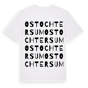 Ostochtersum ordlek t-shirt – ekologisk bomull t-shirt från Pinshirt
