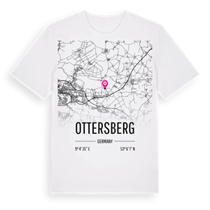 Ottersberg karta t-shirt – ekologisk bomull t-shirt från Pinshirt