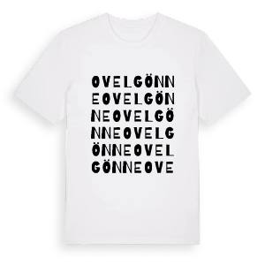 Ovelgönne ordlek t-shirt – ekologisk bomull t-shirt från Pinshirt