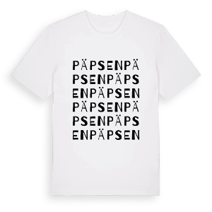 Päpsen ordlek t-shirt – ekologisk bomull t-shirt från Pinshirt