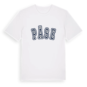 Päse college t-shirt – ekologisk bomull t-shirt från Pinshirt