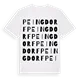 Peingdorf ordlek t-shirt