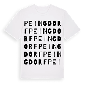 Peingdorf ordlek t-shirt – ekologisk bomull t-shirt från Pinshirt