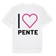 Jag älskar Pente t-shirt stort tryck