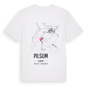 Pilsum karta t-shirt – ekologisk bomull t-shirt från Pinshirt