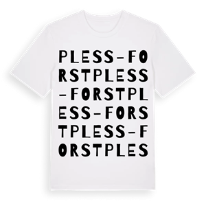 Pless-Forst ordlek t-shirt – ekologisk bomull t-shirt från Pinshirt