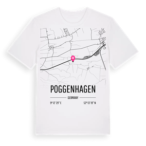 Poggenhagen karta t-shirt – ekologisk bomull t-shirt från Pinshirt