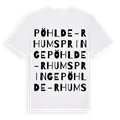 Pöhlde-Rhumspringe ordlek t-shirt