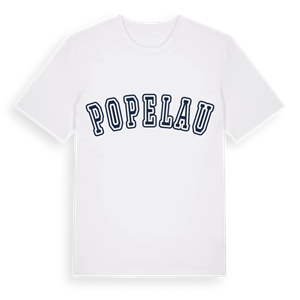 Popelau college t-shirt – ekologisk bomull t-shirt från Pinshirt