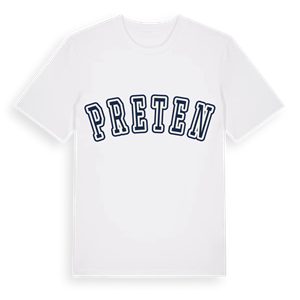 Preten college t-shirt – ekologisk bomull t-shirt från Pinshirt