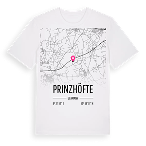 Prinzhöfte karta t-shirt – ekologisk bomull t-shirt från Pinshirt