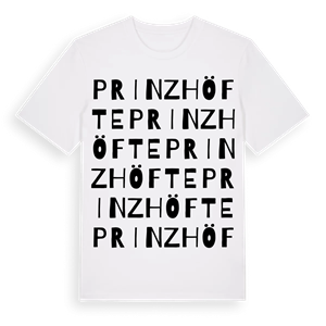 Prinzhöfte ordlek t-shirt – ekologisk bomull t-shirt från Pinshirt