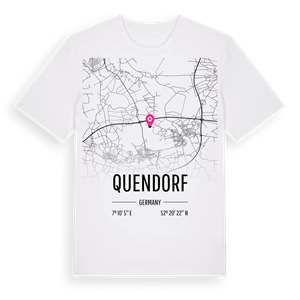 Quendorf karta t-shirt – ekologisk bomull t-shirt från Pinshirt